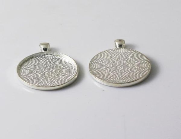 beadsnice pendant cabochon setting with 30mm round tray zinc alloy pendant bezel setting for jewelry making id 163977377458, Slivery;crystal